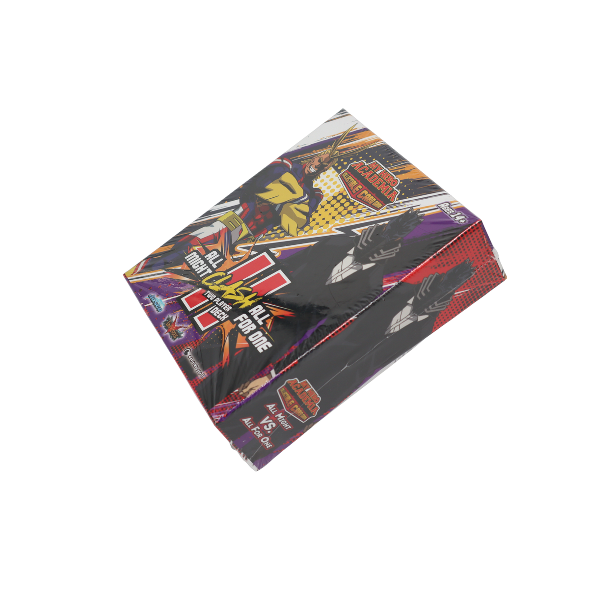 My Hero Academia All Might vs All For One Clash Two Player Deck vanuit schuin bovenaanzicht