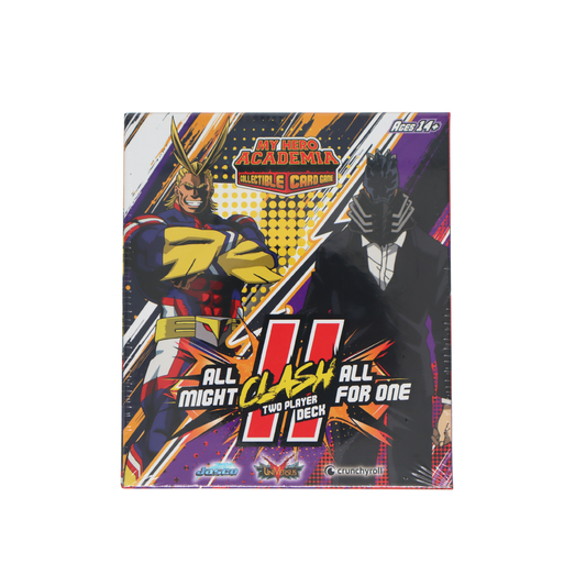 My Hero Academia Collectible Card Game All Might vs All For One Clash Two Player Deck voorkant