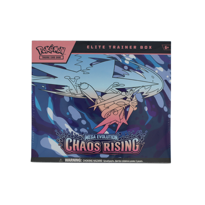 Pokémon Mega Evolution Chaos Rising Elite Trainer Box voorkant