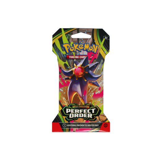 Pokémon Mega Evolution Perfect Order booster blister met Starmie artwork