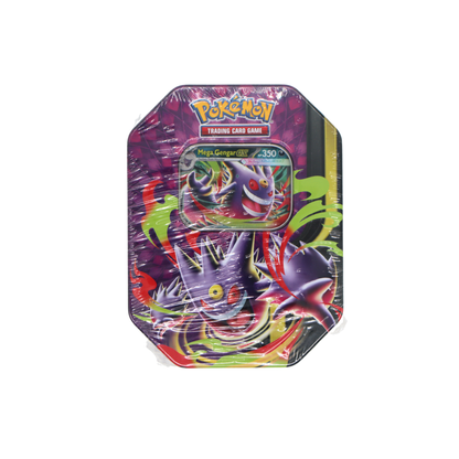 Pokémon Mega Moonlit Tin met Mega Gengar ex promokaart voorkant