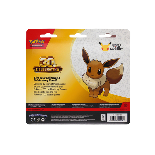 Pokémon 30th Celebration: Eevee 2-Pack Blister