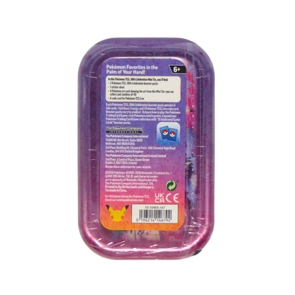 Pokémon TCG 30th Celebration Greninja Mini Tin achterkant