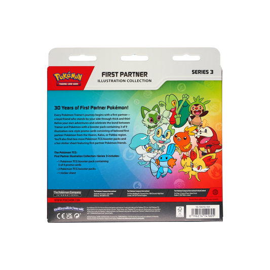 Pokémon TCG First Partner Illustration Collection Series 3 achterkant