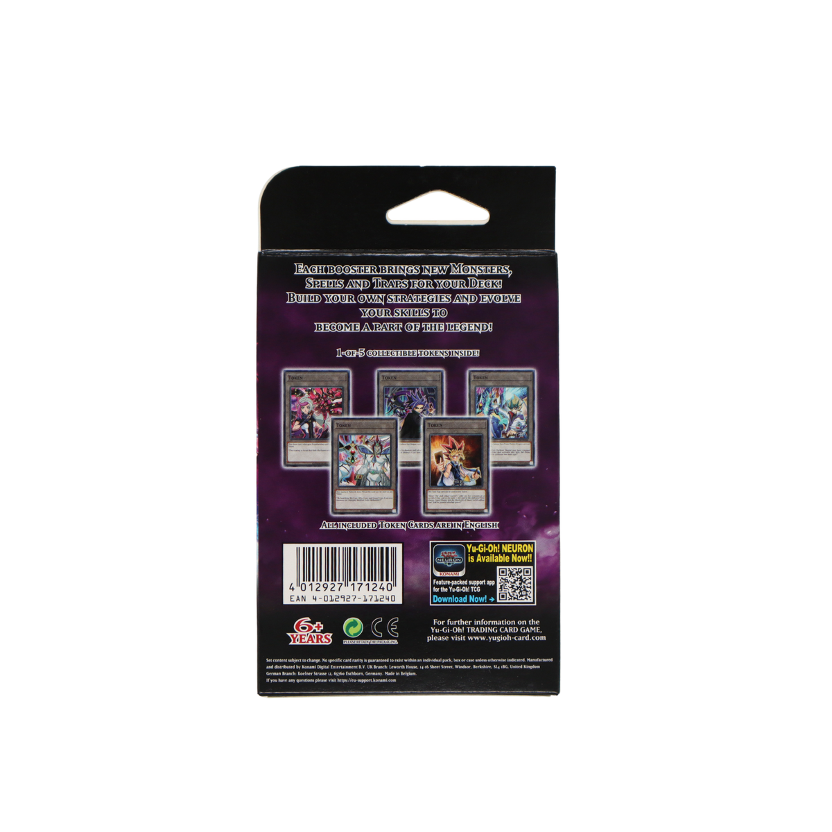 Achterkant van Yu-Gi-Oh! Chaos Origins 1st Edition boosterbox met productinformatie